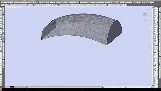 Lissage avec plusieurs guidages Autocad 3D 2014 смотреть онлайн