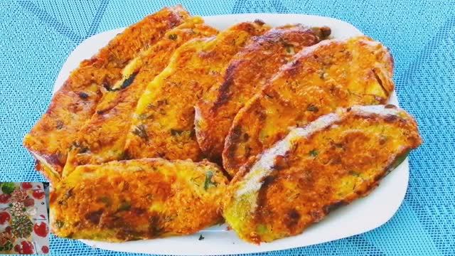 Кабачки в сырно - яичном кляре смотреть онлайн