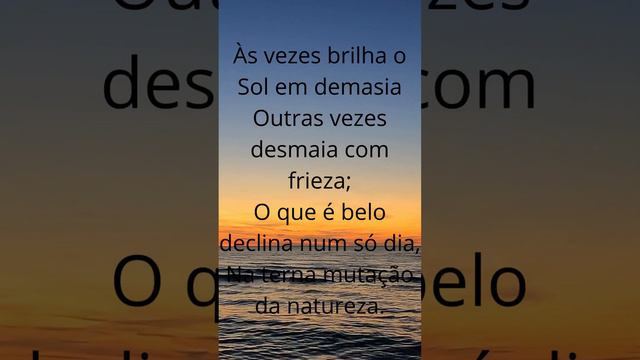 William Shakespeare - [Soneto 18 ] - [53 Segundos] #short смотреть онлайн