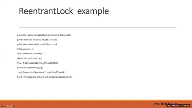 Java Lock interface ,ReentrantLock,ReentrantReadWriteLock,StampedLock смотреть онлайн