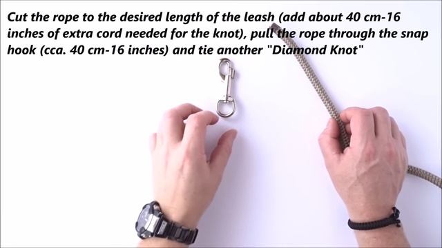 How to Make a Simple Single Rope/Diamond Knot Dog Leash - CBYS смотреть онлайн