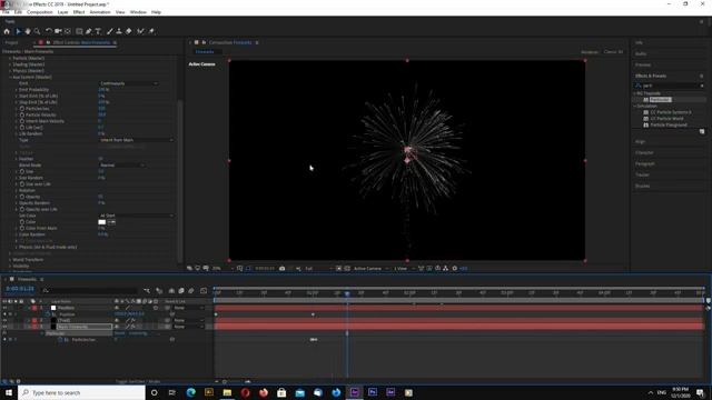 Fireworks After Effects Tutorial with Particular Plugin смотреть онлайн