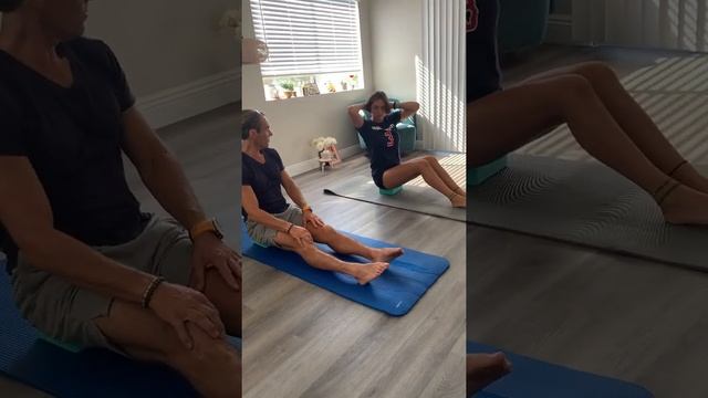 Pilates teaching video (part 1) смотреть онлайн