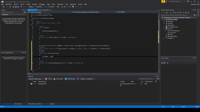 QuickTip #373 - C# Visual Studio .NET Tutorial - user32.dll Perform Mouse Drag | automated смотреть онлайн