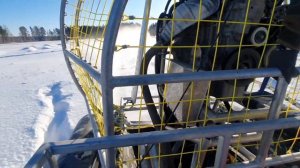 Один день из жизни тестовой аэролодки / Аэролодка по глубокому снегу