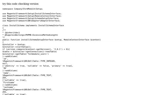 Magento: Magento 2 - InstallSchema.php does not create table (2 Solutions!!) смотреть онлайн
