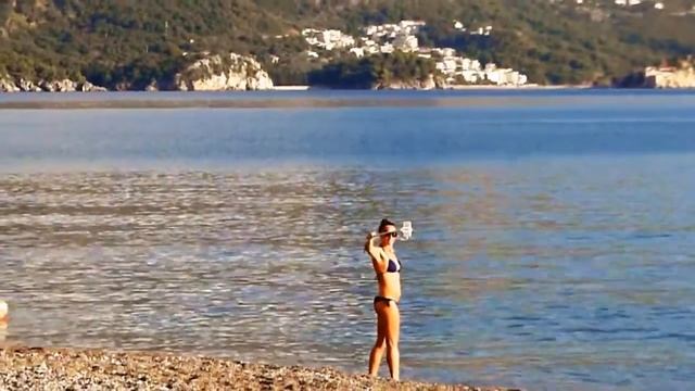 Лучший пляж Бечичи в Черногории (Best Becici beach in Montenegro) смотреть онлайн