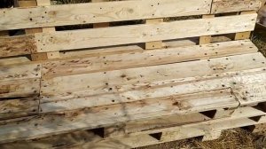 Собираем летний душ и лавочки из поддонов