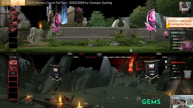 Dota 2 GEMS Women Circuit 2023-2024 Tour 1 Playoffs - Infamous Astra vs Lunar Magic [Español] смотреть онлайн