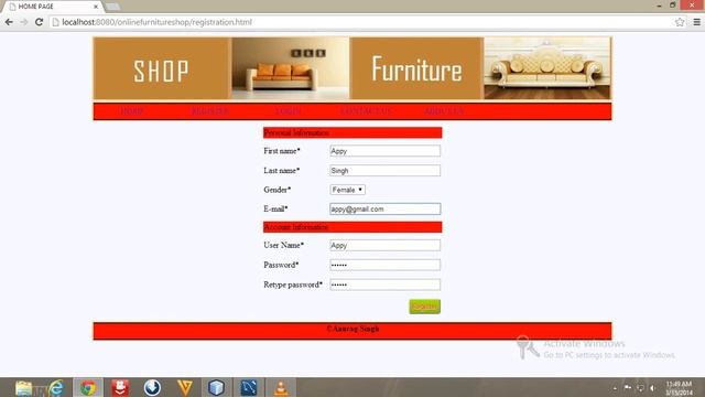Project on Online Furniture Shopping смотреть онлайн