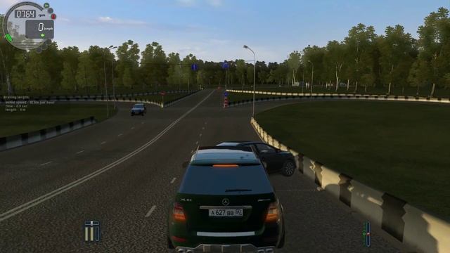 City Car Driving 1.4.0 - Mercedes Benz ML63 AMG in New District смотреть онлайн