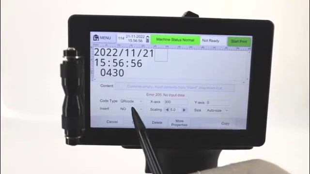 Маркиратор термоструйный онлайн принтер GS100 маркинг #datamatrix #gs1 #marking #маркираторкраской смотреть онлайн
