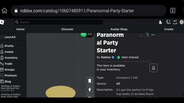 [AKSESORIS GRATIS] CARA MENDAPATKAN PARANORMAL PARTY STARTER! | ( ROBLOX) смотреть онлайн