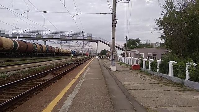 «Супер бригада 17!» ЭП1 - 216 с пассажирским поездом №343 Челябинск - Адлер и приветливой бригадой смотреть онлайн