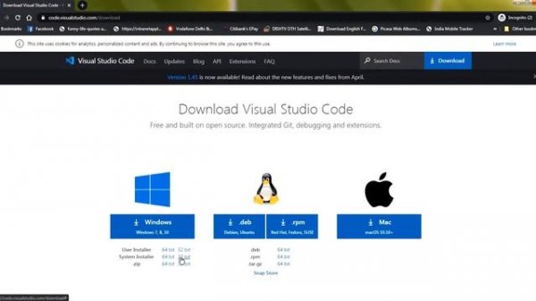 React Tutorial Using Visual Studio Code in Hindi Part 2 - Installing Visual Studio Code