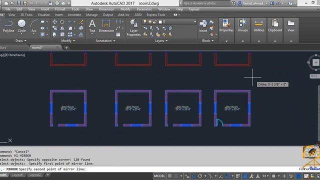 AutoCAD Door Creation using Blok 2018 смотреть онлайн