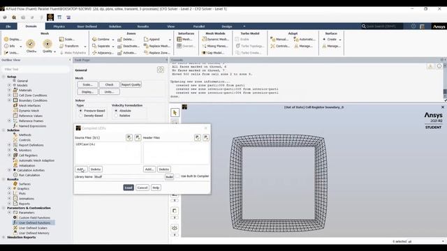 Ansys Fluent: Moving Object Using Dynamic Mesh And UDF смотреть онлайн