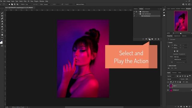 Color Cast Remover Photoshop Action смотреть онлайн