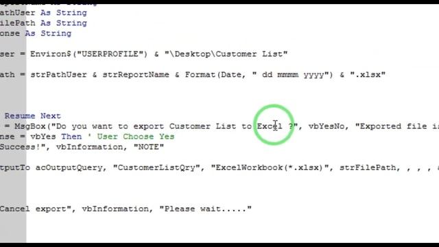 export access database record to excel -using command button смотреть онлайн