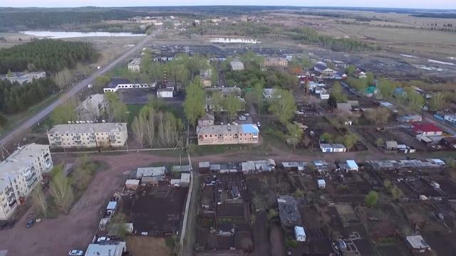 Город Макинск. Каменный карьер с высоты птичьего полета смотреть онлайн