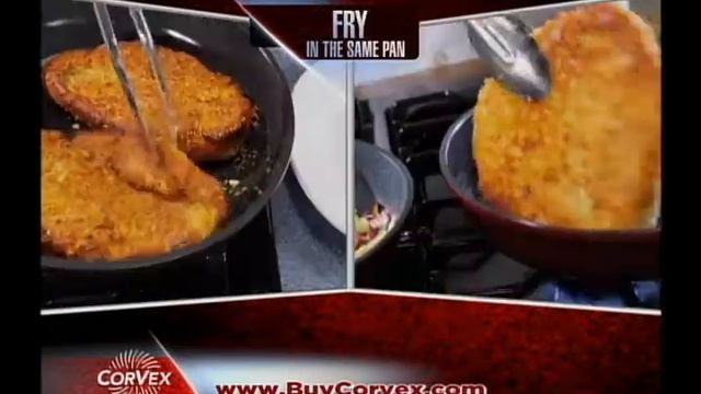 CorVex 4-in-1 Professional Grade Nonstick Frying Pan - As Seen On TV смотреть онлайн