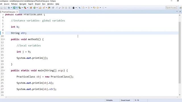 Understand Instance variables and Local variables in JAVA смотреть онлайн