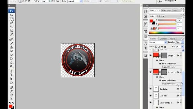 How to make extra effects on a round logo in Adobe Photoshop смотреть онлайн