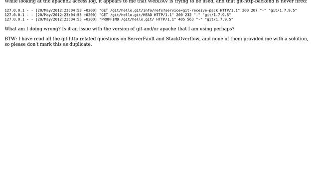 Git push over http (using git-http-backend) and Apache is not working (2 Solutions!!) смотреть онлайн