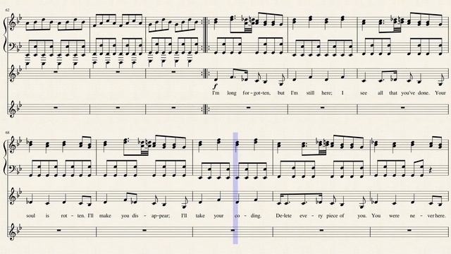 Dark Darker Yet Monster (SharaX) with lyrics by Shy Siesta Arr. for Piano смотреть онлайн