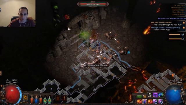 Path of Exile||Incursion League||Patch 3.3||Arc Trapper - Leveling||Road to 400 смотреть онлайн