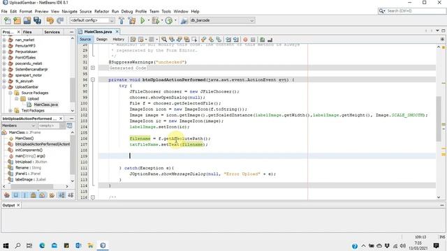 HOW TO CREATE MODULE UPLOAD IMAGE IN JAVA - CARA MEMBUAT FUNGSI UPLOAD GAMBAR DI JAVA NETBEANS смотреть онлайн