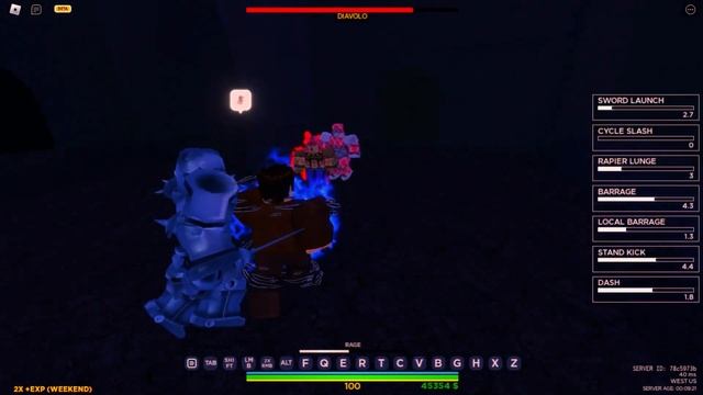 Silver Chariot vs King Crimson [Roblox Is Unbreakable] смотреть онлайн