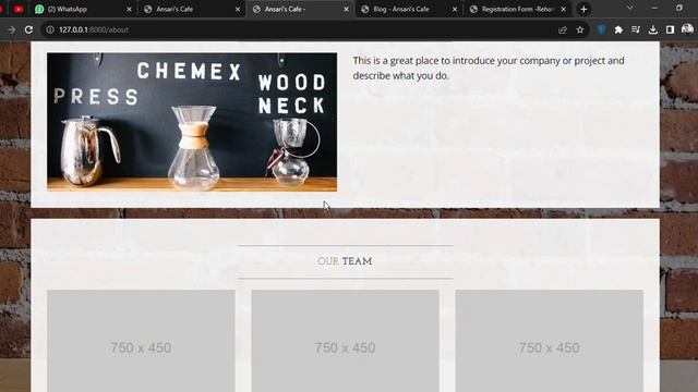 Ansari's Cafe Django python web( Frontend ) part 2 смотреть онлайн