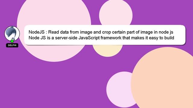 NodeJS : Read data from image and crop certain part of image in node js смотреть онлайн