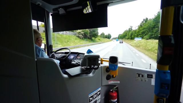 Sweden, Stockholm, ride with bus No 738 from Tumba Centrum to Hågelbyparken смотреть онлайн