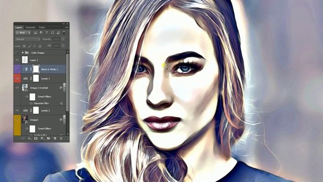 Portrait Sketch Effect Action смотреть онлайн