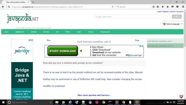 How will you test a method with private access modifier?
| javapedia.net смотреть онлайн