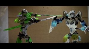 (LEGO) Bionicle 2016 Stop Motion Battle: Lewa VS Kopaka (Bionicle 2016)