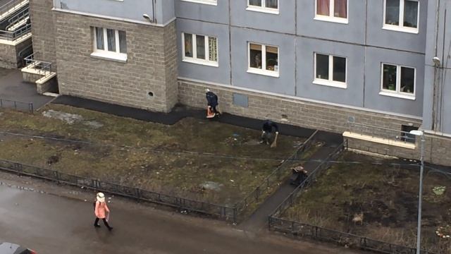 Подметают газон смотреть онлайн