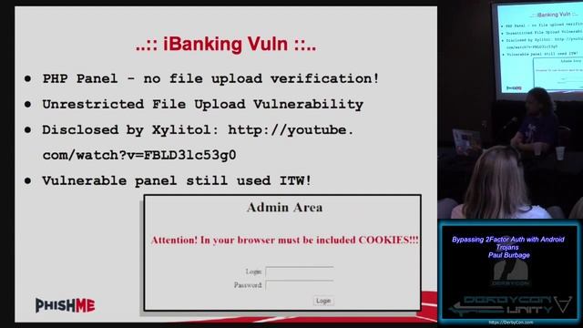 Stable05 Bypassing 2Factor Auth with Android Trojans Paul Burbage смотреть онлайн