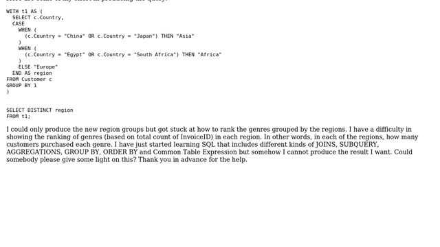 Databases: How to rank an aggregation in each newly formed group? смотреть онлайн