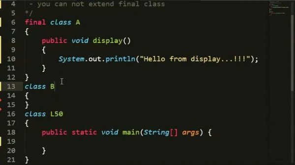 final class in java | Lesson - 50 | JAVA in Hindi