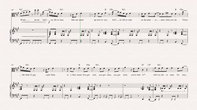 Viola - Ain’t No Other Man - Christina Aguilera - Sheet Music, Chords, & Vocals смотреть онлайн