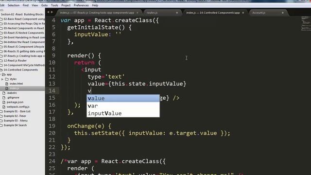 React Training controlled components смотреть онлайн