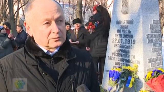 Валентин Дидыч. Открытие памятника воинам УНР в Днепре-2017.Комментарий.Валентин Дідич- смотреть онлайн