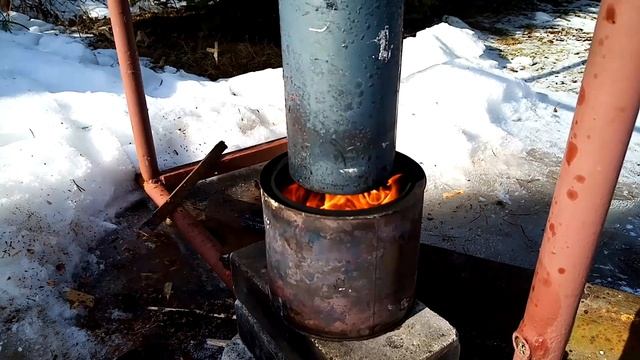 Сколько времени горит 1литр отработки. смотреть онлайн