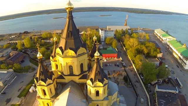 Собор Александра Невского . Стрелка. Слияние Волги и Оки смотреть онлайн