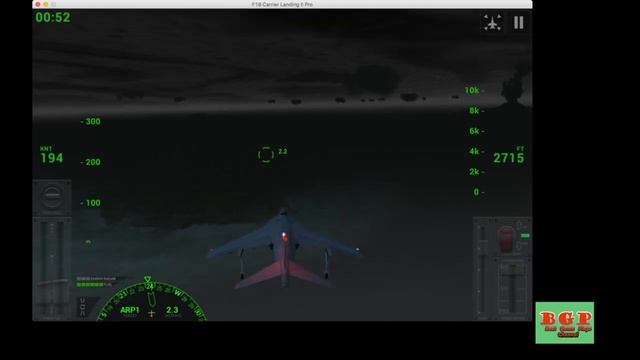 F18 Carrier Landing 2 Pro - AV-8 Harrier II Night Landing Game Play смотреть онлайн