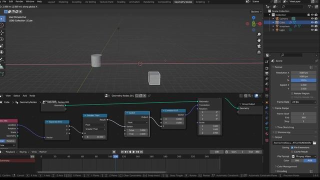 Switch Node in Geometry Nodes смотреть онлайн