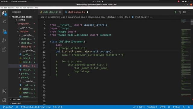 Frappe call frm.call({ }) смотреть онлайн